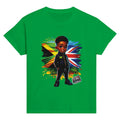 Jamaican Flag & Great Britain Flag Cultural Day Harmony: Classic Kids Crewneck T-shirt by D'Sare