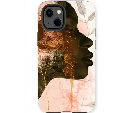 Golden Silence Serene Echoes 06 Tough Eclectic Art Phone Case - D'Sare