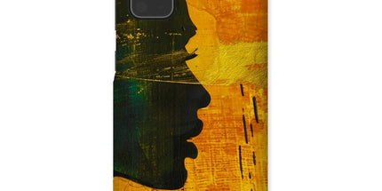Golden Afrocentric Silhouette Snap Phone Case by Prodigi