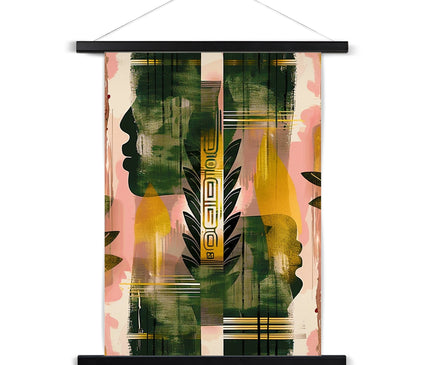 Echos of Duality Golden Pink Reflection Fine Art Print with Hanger