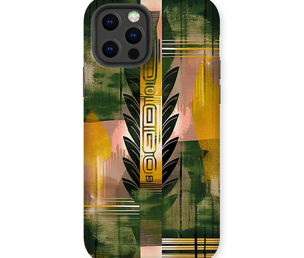Echos of Duality Golden Reflection Tough Phone Case