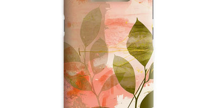 Peach Golden Leafy Escape Snap Phone Case by Prodigi