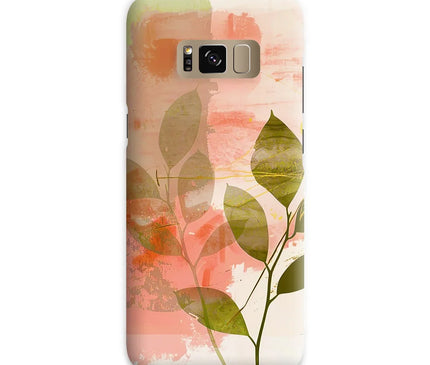 Peach Golden Leafy Escape  Snap Phone Case - D'Sare