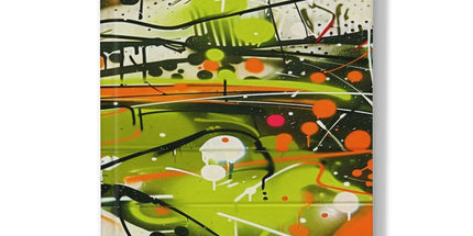 Neon Splatter Symphony: Urban Graffiti Art Hardback Journal by Prodigi