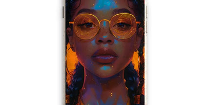 Solar Flare Radiant Soul Beautiful Black Girl Eco Phone Case by Prodigi