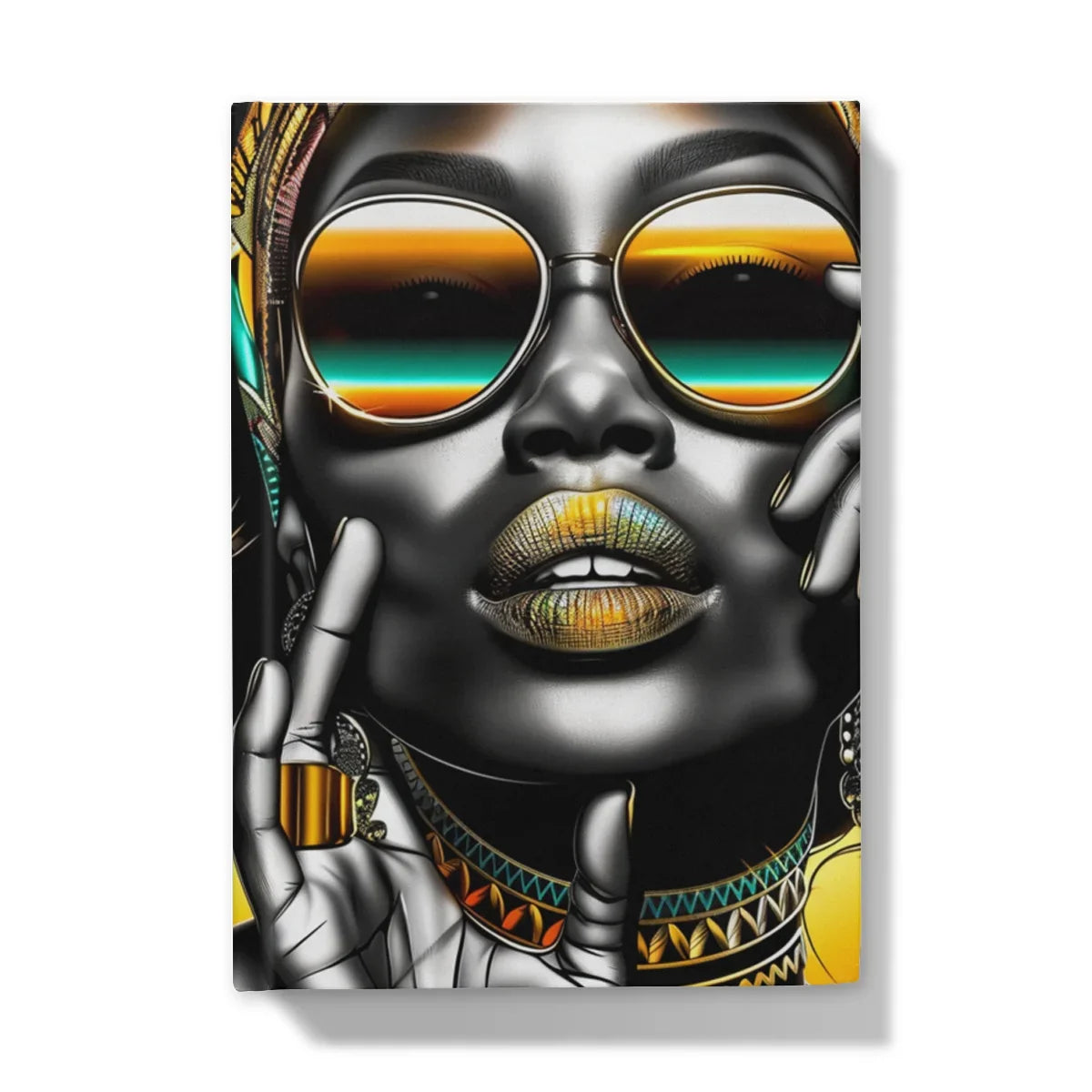 Vibrant Flow Girl Hardback Journal - D'Sare