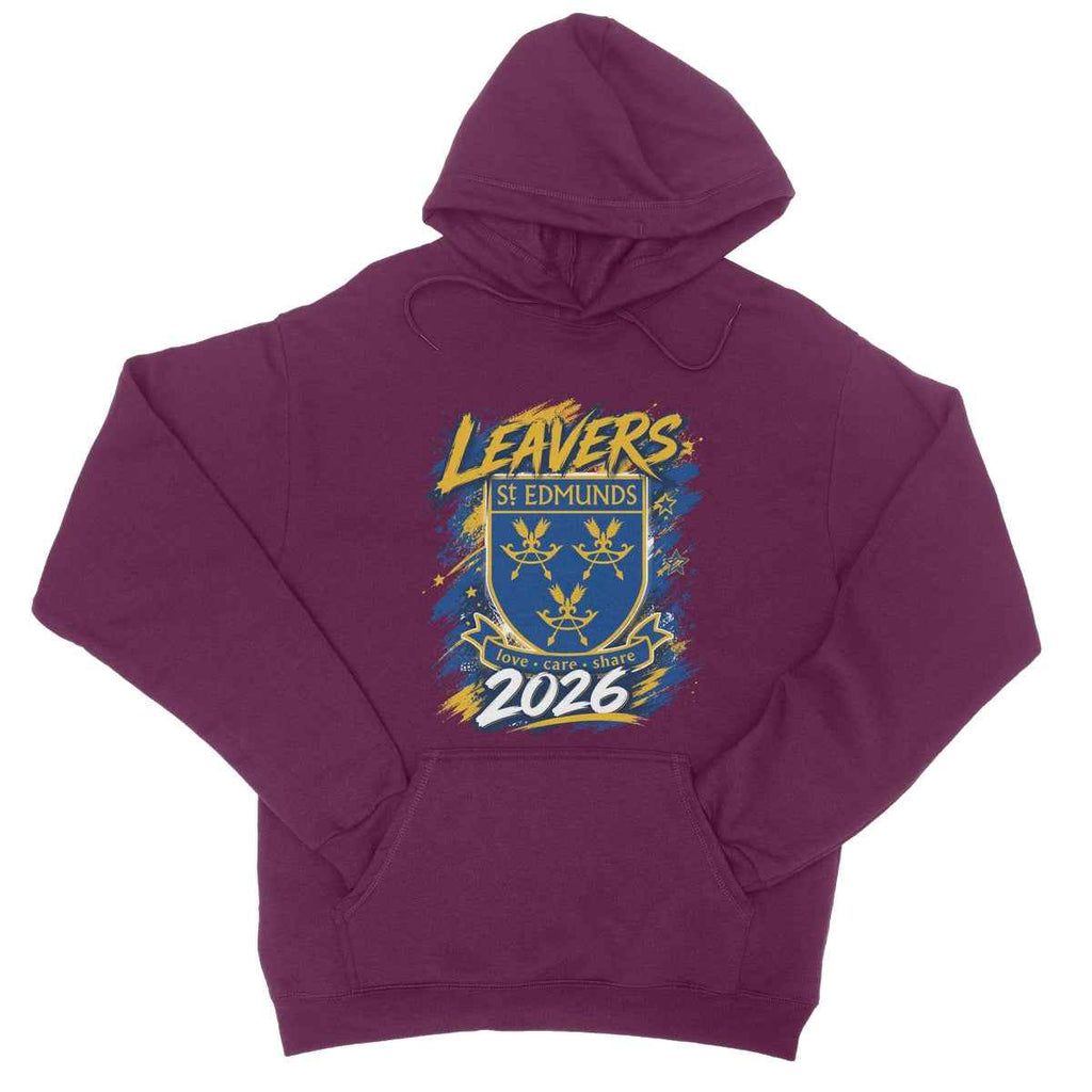 St Edmunds School Leavers Hoodie 2026 College Front Pocket Drawcord