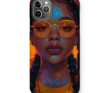 Solar Flare Radiant Soul  Beautiful Black Girl  Tough Phone Case - D'Sare