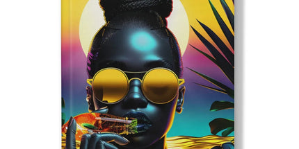 Tropical Sunset Dreams : Neon Vibes Hardback Journal by Prodigi