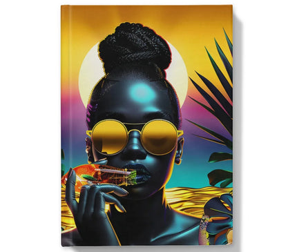 Tropical Sunset Dreams : Neon Vibes  Hardback Journal - D'Sare
