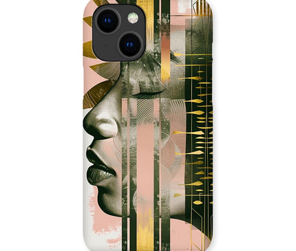 Peach and Gold Abstract Snap Phone Case
