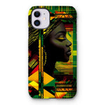 Abstract Red and Green Black Queen Fusion Tough Phone Case