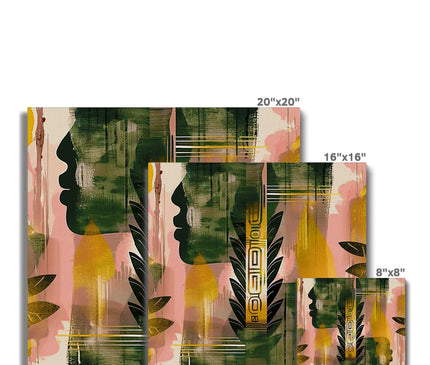 Echos of Duality Golden Pink Reflection Eco Canvas