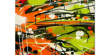 Neon Splatter Symphony: Urban Graffiti Art Tablet Cases by Prodigi