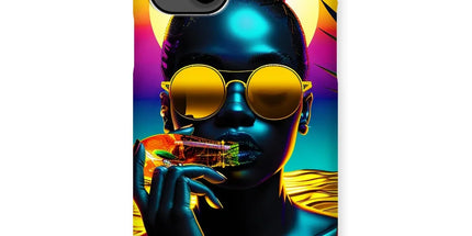 Tropical Sunset Dreams : Neon Vibes Snap Phone Case by Prodigi