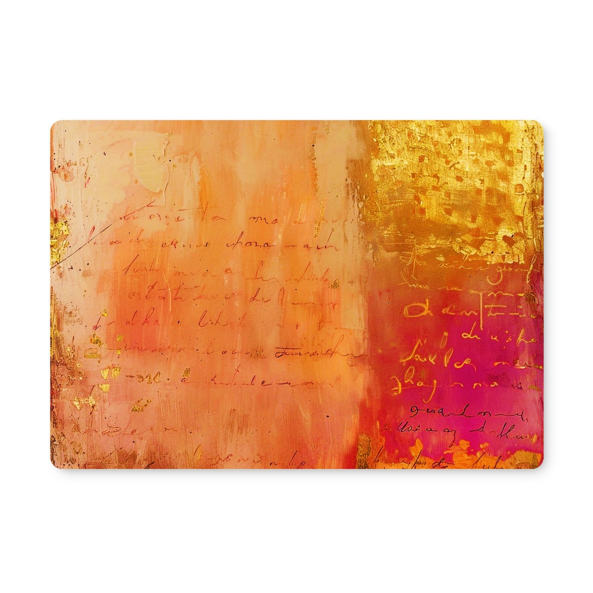 Warm Amber Seranade Placemat Eclectic Art - D'Sare