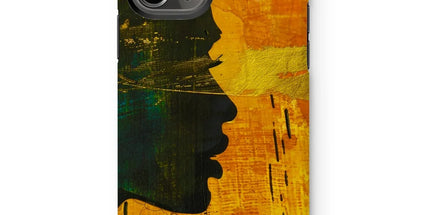 Golden Afrocentric Silhouette Tough Phone Case by Prodigi