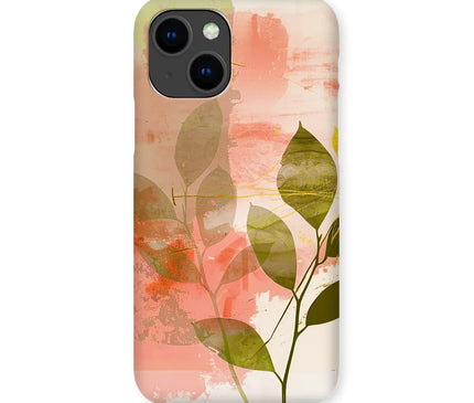 Peach Golden Leafy Escape  Snap Phone Case - D'Sare