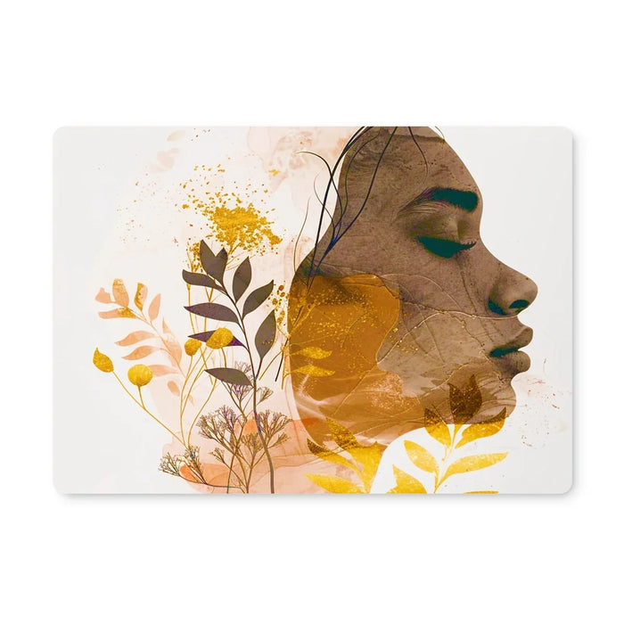 Golden Harmony Silhouette  Placemat