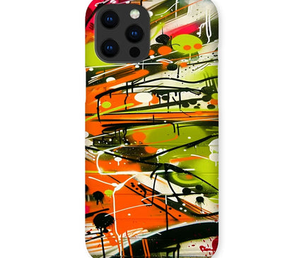 Neon Splatter Symphony: Urban Graffiti Art Snap Phone Case - D'Sare