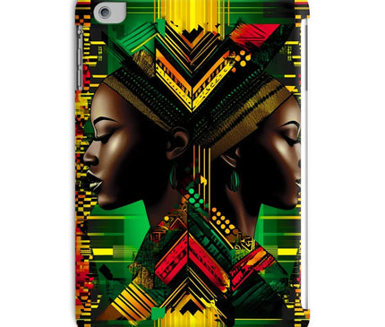 African Print Red Green Yellow Twin Energy  Tablet Cases - D'Sare