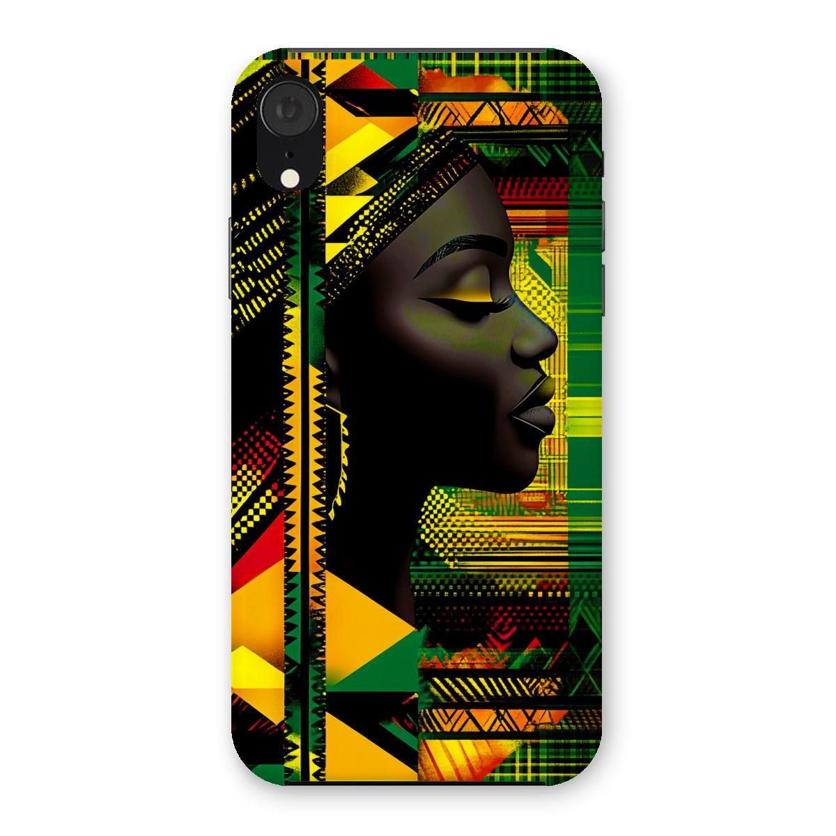 Abstract Red and Green Black Queen Fusion Snap Phone Case