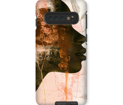 Golden Silence Serene Echoes 06 Tough Eclectic Art Phone Case - D'Sare