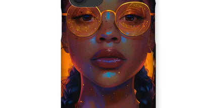 Solar Flare Radiant Soul Beautiful Black Girl Snap Phone Case by Prodigi