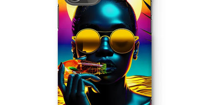 Tropical Sunset Dreams : Neon Vibes Snap Phone Case by Prodigi