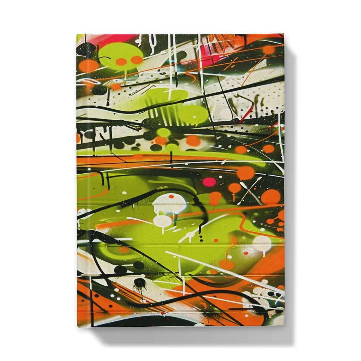 Neon Splatter Symphony: Urban Graffiti Art Hardback Journal - D'Sare