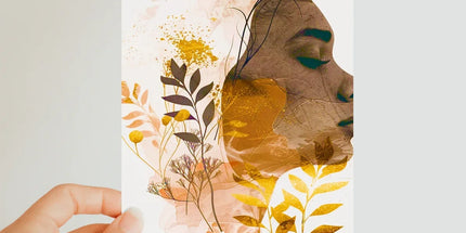 Golden Harmony Silhouette 06 Classic Postcard by Prodigi