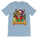 Reindeer Merry Christmas  Unisex Short Sleeve T-Shirt