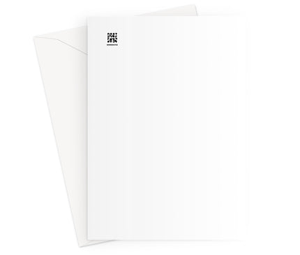 Echos of Duality Golden Pink Reflection Greeting Card