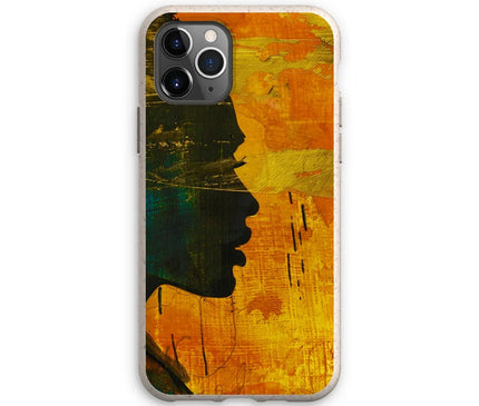 Golden Afrocentric Silhouette Eco Phone Case - D'Sare