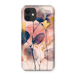 Peachy Blue Golden Flora Escape  Snap Phone Case - D'Sare