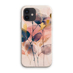 Peachy Blue Golden Flora Escape  Eco Phone Case - D'Sare