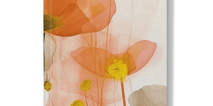 Poppy Echoes Golden Peach Escape 06 Eclectic Art Hardback Journal by Prodigi