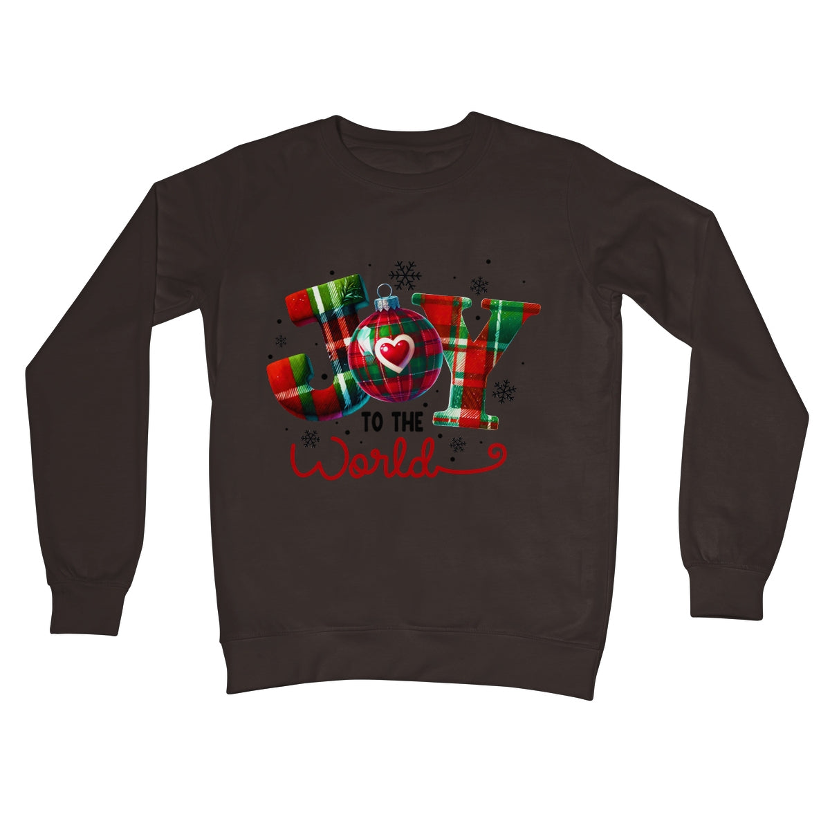 Joy To The World Christmas  Crew Neck Sweatshirt