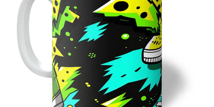 Electric Kicks Art: Urban Pop Art Explosion, Graffiti Mug by Prodigi