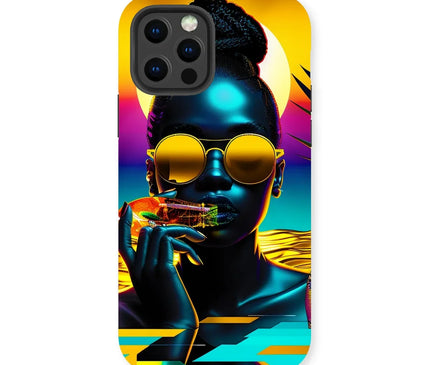 Tropical Sunset Dreams : Neon Vibes  Tough Phone Case - D'Sare