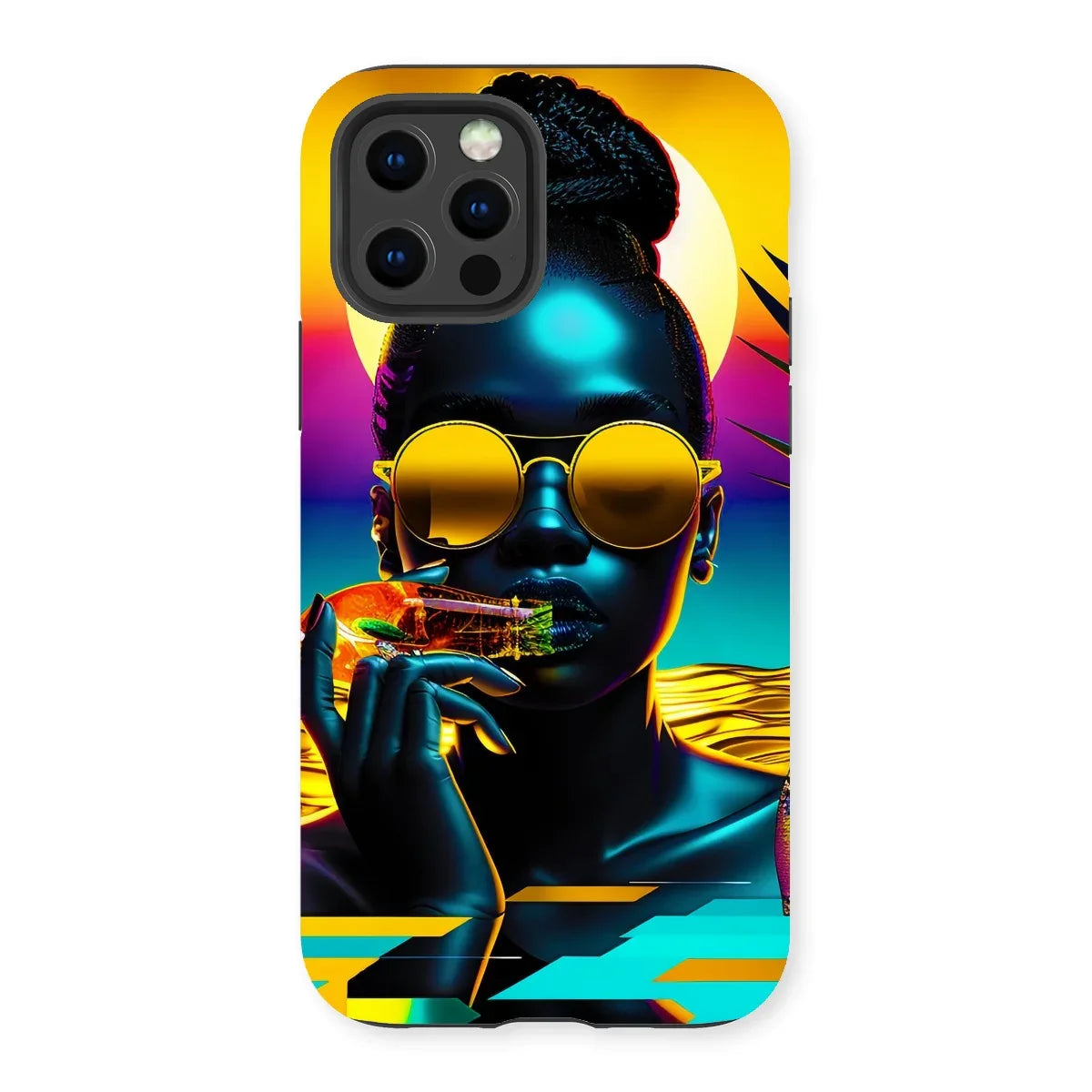 Tropical Sunset Dreams : Neon Vibes  Tough Phone Case - D'Sare