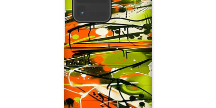 Neon Splatter Symphony: Urban Graffiti Art Snap Phone Case by Prodigi