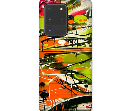 Neon Splatter Symphony: Urban Graffiti Art Snap Phone Case - D'Sare