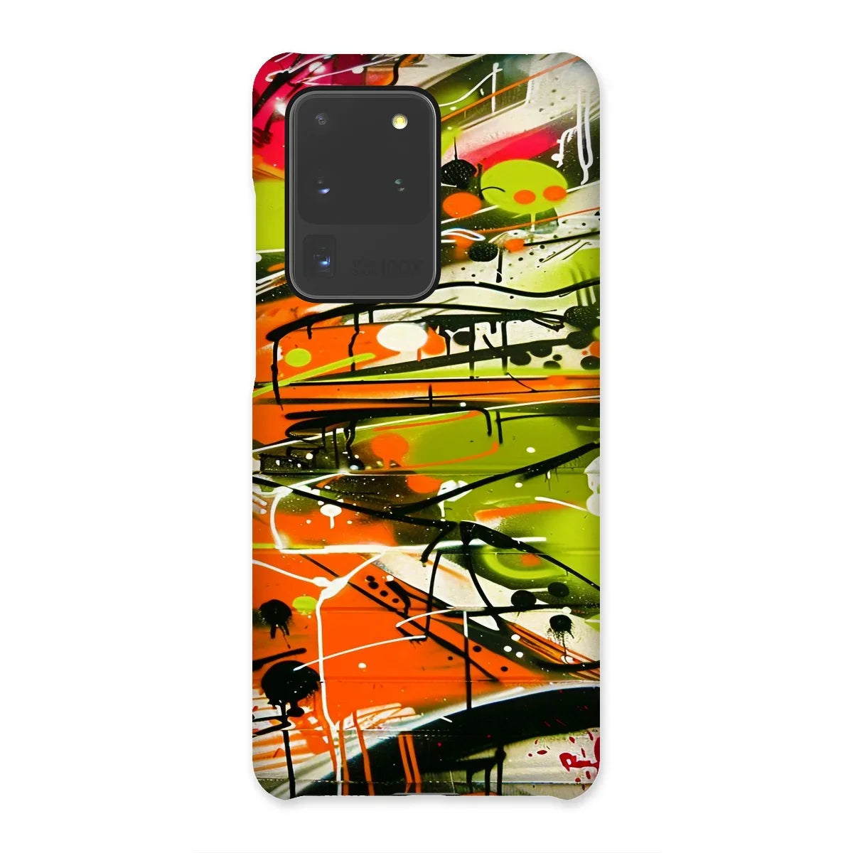 Neon Splatter Symphony: Urban Graffiti Art Snap Phone Case - D'Sare