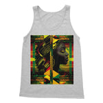 Abstract Red and Green Black Queen Fusion Softstyle Tank Top