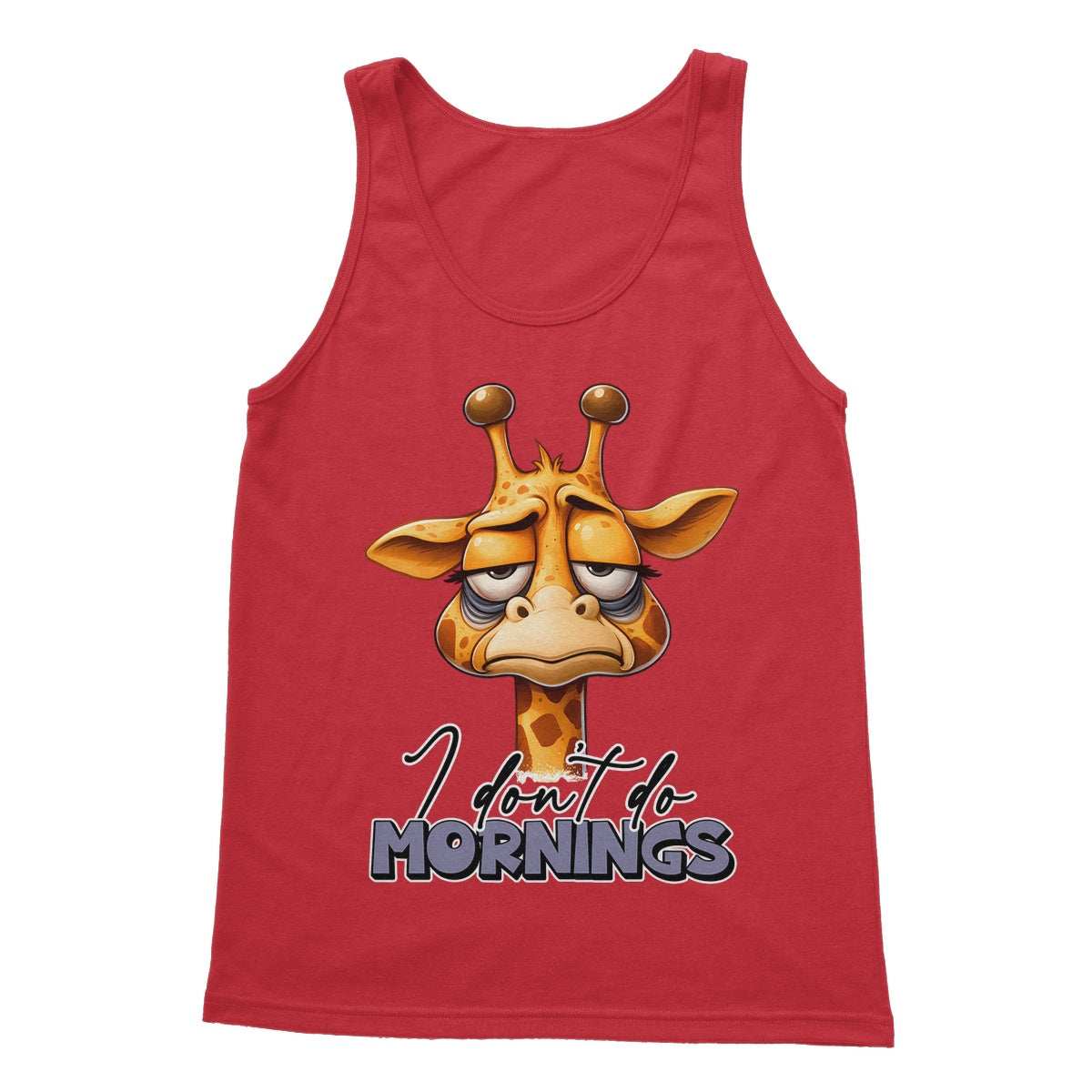 I Don't Do Mornings Softstyle Tank Top