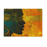 Golden Afrocentric Silhouette Glass Chopping Board - D'Sare