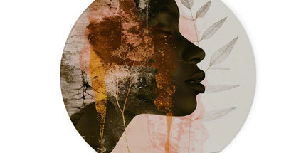 Golden Silence Serene Echoes 06 Glass Chopping Board by Prodigi