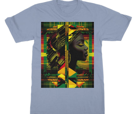 Abstract Red and Green Black Queen Fusion Softstyle T-Shirt