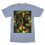 Abstract Red and Green Black Queen Fusion Softstyle T-Shirt